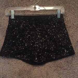Sequin shorts